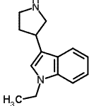 CAS#: 804443-56-9， 1-Ethyl-3-(3-pyrrolidinyl)-1H-indole