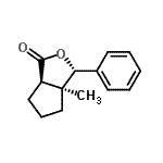 CAS 登录号：804566-60-7， (3S,3aS,6aR)-3a-甲基-3-苯基己氢-1H-环戊二烯并[c]呋喃-1-酮