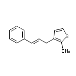 CAS 登录号：807370-07-6， 2-甲基-3-[(2E)-3-苯基-2-丙烯-1-基]噻吩