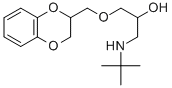 CAS#: 80743-08-4， 1-[(2,3-Dihydro-1,4-benzodioxin-2-yl)methoxy]-3-[(1,1-dimethylethyl)amino]-2-Propanol