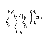 CAS#: 807631-61-4， 2,6,6-Trimethyl-N-(2-methyl-2-propanyl)-3-cyclohexene-1-carboxamide