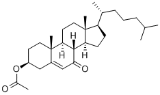 CAS 登录号：809-51-8， 7-氧代胆甾-5-烯-3-beta-基乙酸酯