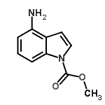 CAS#: 81038-30-4， Methyl 4-amino-1H-indole-1-carboxylate