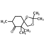 CAS#: 810682-18-9， (5S)-2,2,6,6,8-Pentamethyl-1,3-dioxaspiro[4.5]decan-7-one