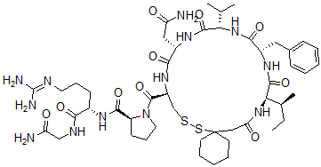 CAS#: 81094-06-6， (1-Mercaptocyclohexaneacetic Acid)(1)-Ile(2)-Val(4)-Argipressin