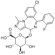 CAS#: 81256-82-8， 4-Hydroxymidazolam beta-D-Glucuronide