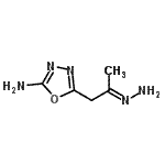 CAS 登录号：81259-40-7， 5-[(2E)-2-亚肼基丙基]-1,3,4-恶二唑-2-胺