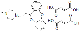 CAS#: 81320-31-2， 1-[2-(6H-Benzo[c][1,5]benzodioxepin-6-yl)ethyl]-4-methyl-piperazine with but-2-enedioic acid