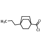 CAS 登录号：81472-98-2， 4-丙基双环[2.2.2]辛烷-1-甲酰氯