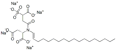 CAS#: 81869-18-3， N-(3-Carboxy-1-Oxo-3-Sulfopropyl)-N-Octadecenyl-Aspartic Acid Tetrasodium Salt