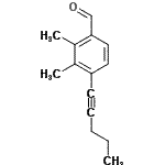 CAS 登录号：820237-17-0， 2,3-二甲基-4-(1-戊炔-1-基)苯甲醛