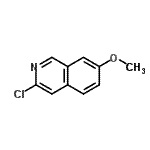 CAS#: 82117-21-3， 3-Chloro-7-methoxyisoquinoline