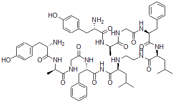 CAS#: 82221-89-4， Ala(2)-Aminoethyl Dimer-Enkephalinamide-Leu