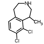 CAS#: 824430-71-9， 8,9-Dichloro-1-methyl-2,3,4,5-tetrahydro-1H-3-benzazepine