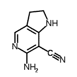 CAS#: 82447-90-3， 6-Amino-2,3-dihydro-1H-pyrrolo[3,2-c]pyridine-7-carbonitrile