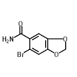 CAS 登录号：82463-74-9， 6-溴-1,3-苯并二氧戊环-5-甲酰胺