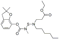 CAS#: 82560-66-5， Ethyl 3-[[(2,2-Dimethyl-3H-Benzofuran-7-Yl)Oxycarbonyl-Methyl-Amino]Sulfanyl-Hexyl-Amino]Propanoate