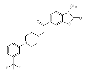 CAS#: 82608-05-7， 6-(4-(3-Trifluoromethylphenyl)-1-piperazinyl)acetyl-3-methylbenzoxazolinone