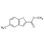 结构式 CAS# 82787-69-7, 甲基5-甲基-1-苯并噻吩-2-羧酸酯