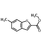 结构式 CAS# 82787-72-2, 甲基6-甲基-1-苯并噻吩-2-羧酸酯