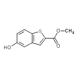 结构式 CAS# 82788-15-6, 甲基5-羟基-1-苯并噻吩-2-羧酸酯