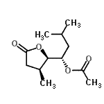 CAS#: 828263-44-1， (1S)-3-Methyl-1-[(2R,3S)-3-methyl-5-oxotetrahydro-2-furanyl]butyl acetate