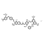 CAS#: 83006-44-4， Sodium 4-{[4-({[5-hydroxy-6-({4-[(4-nitro-2-sulfophenyl)amino]phenyl}diazenyl)-7-sulfo-2-naphthyl]carbamoyl}amino)-5-methoxy-2-methylphenyl]diazenyl}-5-[(phenylsulfonyl)oxy]-7-sulfo-2-naphthalenesulfo nate