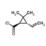 CAS#: 83190-39-0， (1R,3R)-2,2-Dimethyl-3-vinylcyclopropanecarbonyl chloride