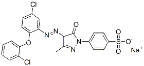 CAS#: 83270-32-0， Sodium 4-[4-[[5-Chloro-2-(2-Chlorophenoxy)Phenyl]Azo]-4,5-Dihydro-3-Methyl-5-Oxo-1H-Pyrazol-1-Yl]Benzenesulphonate