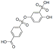 CAS 登录号：83285-81-8， 2-羟基-5-(4-羧基苯磺酰氧基)苯磺酸