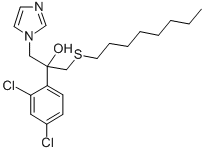 CAS 登录号:83337-64-8, alpha-(2,4-二氯苯基)-alpha-((辛基硫代)甲基)-1H-咪唑-1-乙醇