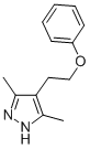 CAS 登录号：83467-26-9， 3,5-二甲基-4-(2-苯氧基乙基)-吡唑