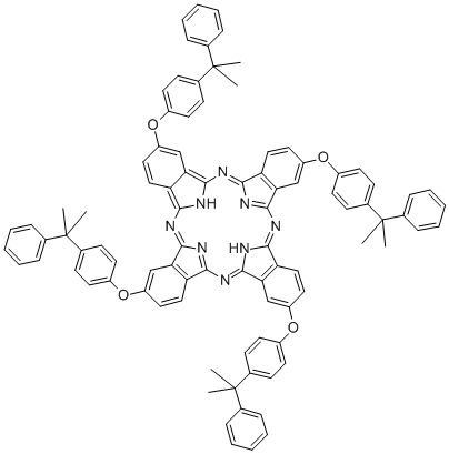 CAS#: 83484-76-8， Tetrakis(4-Cumylphenoxy)Phthalocyanine