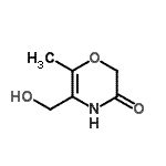 CAS 登录号：83485-92-1， 5-(羟基甲基)-6-甲基-2H-1,4-恶嗪-3(4H)-酮
