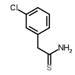 结构式 CAS# 834861-72-2, 2-(3-氯苯基)硫代乙酰胺