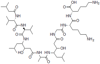 CAS#: 83487-84-7， Isovaleryl-valyl-valylstatyl-alanylstatyl-glycyl-lysyl-lysine