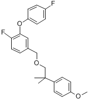 CAS#: 83492-95-9， 1-Fluoro-2-(4-Fluorophenoxy)-4-[[2-(4-Methoxyphenyl)-2-Methyl-Propoxy] Methyl]Benzene