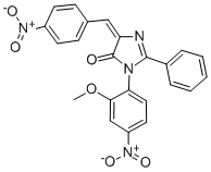 CAS#: 83495-06-1， 3,5-Dihydro-3-(2-Methoxy-4-Nitrophenyl)-5-((4-Nitrophenyl)Methylene)-2-Phenyl-4H-Imidazol-4-One