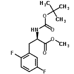 CAS#: 837430-11-2， Methyl 2,5-difluoro-N-{[(2-methyl-2-propanyl)oxy]carbonyl}-D-phenylalaninate