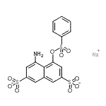 CAS 登录号：83763-41-1， 4-氨基-5-[(苯磺酰基)氧基]-2,7-萘二磺酸酯钠盐(1:1)