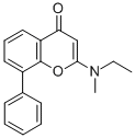 CAS#: 83767-05-9， 2-(Ethylmethylamino)-8-phenyl-4H-1-benzopyran-4-one