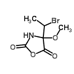 CAS#: 83791-33-7， 4-(1-Bromoethyl)-4-methoxy-1,3-oxazolidine-2,5-dione