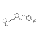 CAS#: 83898-24-2， 3-Methyl-2-[3-(3-methyl-1,3-thiazolidin-2-ylidene)-1-propen-1-yl]-4,5-dihydro-1,3-thiazol-3-ium 4-methylbenzenesulfonate