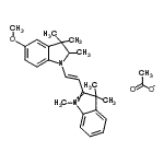 CAS#: 83949-82-0， 2-[(E)-2-(5-Methoxy-2,3,3-trimethyl-2,3-dihydro-1H-indol-1-yl)vinyl]-1,3,3-trimethyl-3H-indolium acetate