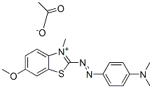 CAS#: 83968-82-5， 2-[[4-(Dimethylamino)Phenyl]Azo]-6-Methoxy-3-Methylbenzothiazolium Acetate