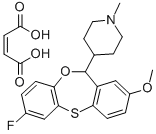 CAS 登录号：83975-62-6， 4-(7-氟-2-甲氧基-11H-二苯并(B,E)(1,4)氧杂硫杂卓-11-基)-1-甲基-哌啶 (Z)-2-丁烯二酸盐 (1:1)
