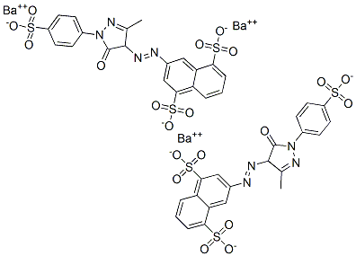 CAS#: 84029-82-3， 3-((4,5-Dihydro-3-Methyl-5-Oxo-1-(4-Sulphonatophenyl)-1H-Pyrazol-4-Yl)Azo)Naphthalene-1,5-Disulphonic Acid Barium Salt