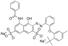 CAS#: 84083-07-8， Disodium 5-(Benzoylamino)-3-[[2-[2-(Tert-Butyl)-5-Methylphenoxy]Phenyl]Azo]-4-Hydroxynaphthalene-2,7-Disulphonate