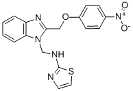 CAS#: 84138-24-9， 2-((4-Nitrophenoxy)Methyl)-N-2-Thiazolyl-1H-Benzimidazole-1-Methanamine