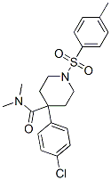 CAS 登录号：84176-73-8， 4-(4-氯苯基)-N,N-二甲基-1-(P-甲苯基磺酰基)哌啶-4-甲酰胺
